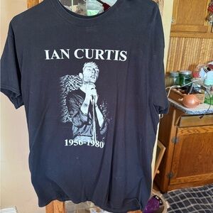 Gildan Black Short Sleeve Tee Ian Curtis Design